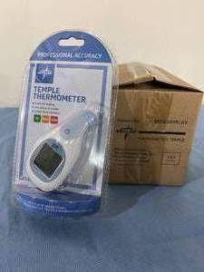 lot 25 image: MSRP $200  1 Box (3 each per box) NEW In Retail Packages Medline MDS9698L Professional Accuracy Digital Instant Read Temple Thermometers 