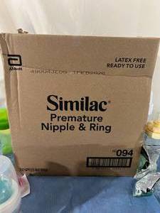 lot 51 image: Large Lot Of NEW Baby Nipples, Bottles & Rings Including MSRP $300  1 Case (250 Individually Packaged) Similac Premature Nipples & Rings Expiration 226