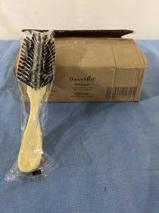 lot 59 image: 1 Box (12 each individually wrapped) NEW DawnMist HB01 Standard Bristles Ivory Hairbrushes