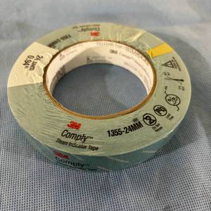 lot 112 image: MSRP $250  1 Case (20 each) NEW 3M 1355-24MM Comply 0.94 x 60 yd Lead-Free Steam Indicator Tape for Disposable Wraps - Expiration 224
