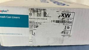 lot 122 image: 1 Case NEW Novaplus Garbage Waste Trash Can Liners