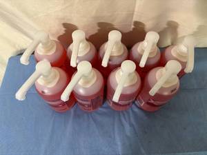 lot 129 image: Lot of 9 NEW Ecolab 6000033 18 fl oz. MEDI-STAT Antimicrobial Hand Soap - Expiration 1024