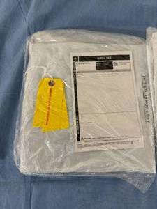 lot 141 image: Lot of 2 NEW Medline DYKM1695A Morgue Pack Post Mortem Bags and Shrouds