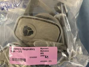 lot 150 image: Lot Of 3 NEW Elastomeric Respirator Masks Sizes Small, Medium & Large