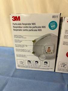 lot 162 image: Lot of 5 Mixed Brand N95 Particulate Respirator Masks - Most Open Boxes