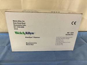 lot 165 image: NEW WelchAllyn 52101 KleenSpec Ottoscope Speculas Dispenser and 1 Package (1000 each) OTREC 7250 2.5mm Single-Use Disposable Otoscope Speculas