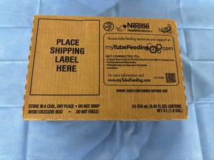 lot 177 image: 1 Case (24 each) NEW Nestle Health Science 18550 8.45 fl oz. Fibersource HN High Nitrogen Complete Nutrion with Fiber - Unflavored - Expiration 1124