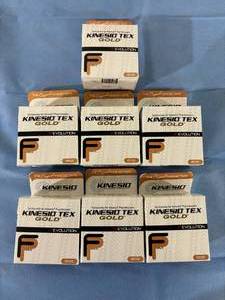 lot 178 image: Lot of 7 NEW Kinesio Tex Gold ReEVOLUTION FP Wave Sports and Medical Tapes - Beige