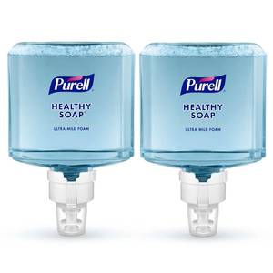 lot 22 image: MSRP $380  1 NEW Purell 7318-DS-SLV ES8 Automatic Dispenser & Messenger Stand - Graphite Includes 1 Case (Twin Pack) Ultra Mild Foam Healthy Soap & 1 Case (Twin Pack) Advanced Hand Sanitizer Form