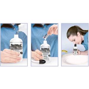 lot 27 image: Lot of 3 Boxes NEW NeilMed Sinus Rinse by Dr. Mehta All Natural Sinus Relief Soothing Saline Solution Kits With 50 Packets Each Box  12 Boxes - 8 oz. Squeeze Bottles & Premixed Packets