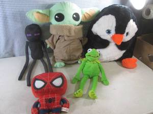 lot 14 image: (A-1) Assorted Plush Figures...