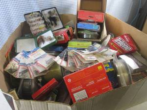 lot 33 image: (EW3) Large Box Full of Assorted Fishing Line and Some Tackle