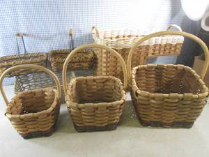 lot 48 image: (CS) Assorted Weaved Baskets...