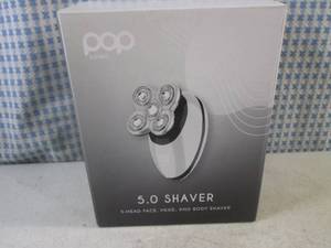 lot 116 image: (G-1) Pop Sonic 5.0 Shaver 5-Head Face, Head and Body Shaver in Chrome