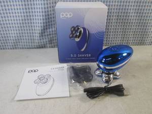lot 117 image: (G-1) Pop Sonic 5.0 Shaver 5-Head Face, Head and Body Shaver in Blue
