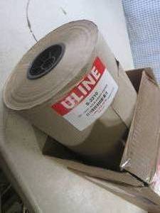lot 155 image: (BR1) Roll Uline 36 x 900 Feet 40 Lb Kraft Paper