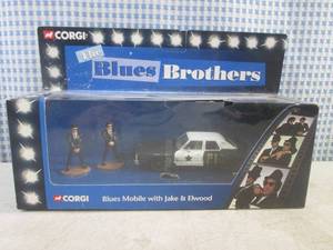 lot 172 image: (EC1) Corgi The Blues Brothers Blues Mobile with Jake & Elwood
