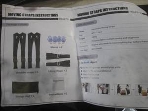 lot 187 image: (EC1) Lot of 3 Moving Strap Sets - New