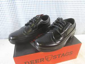 lot 213 image: (CSB) Pair Deer Stags Kids Dress Shoes Size 12W New In Box
