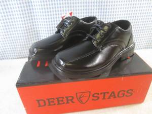 lot 215 image: (CSB) Pair Deer Stags Kids Dress Shoes Size 12W New In Box