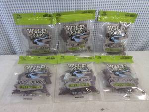lot 305 image: (B-2) 6 Bags Green Chile Beef Jerky Past Date