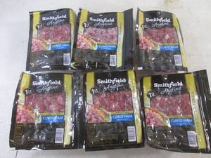lot 270 image: (FRZ) 6 Packs of Frozen Cubed Ham 1 Pound Packs Past Date Best by 12252022