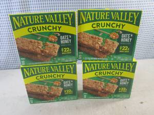 lot 274 image: (B-1) 4 Boxes Nature Valley Oats N Honey Crunchy Granola Bars Best by May 2024