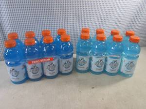 lot 293 image: (C-2) 2 - 8-Packs Gatorade Zero 1 Cool Blue 1 Glacier Freeze 20oz Bottles Past Date