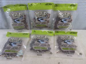 lot 306 image: (B-2) 6 Bags Green Chile Beef Jerky Past Date