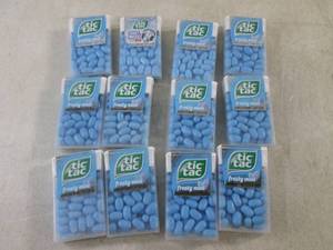 lot 326 image: (B-1) 12 Containers Tic Tac Frosty Mint Mints Past Date