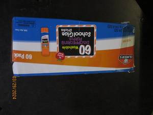 box of 60 elmers glue sticks