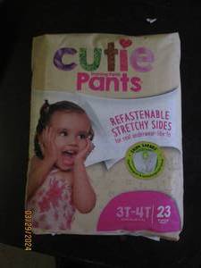 package of cutie training pants 3t-4t 23 training pants in package