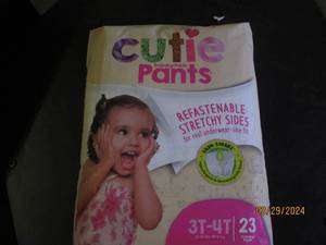 package of cutie training pants 3t-4t 23 training pants in package