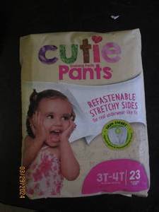 package of cutie training pants 3t-4t 23 training pants in package