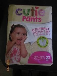 package of cutie training pants 3t-4t 23 training pants in package