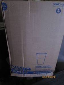 case of dixie 100 percent recycled fiber paper cups 16 oz brown 20 sleeves of 50 1000 total