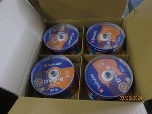 case of 100 dvd-r discs...