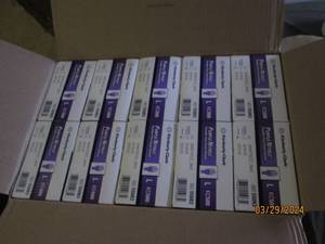 case of 10 boxes of kimberly-clark purple nitrile large exam gloves 100 gloves per box