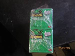 12 packages of scotch magic tape...