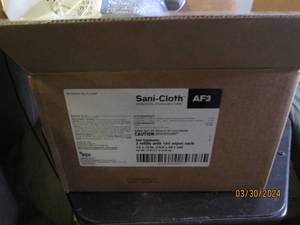 case of sani-cloth germiciadal disposable wipes 2 refills with 160 wipes each