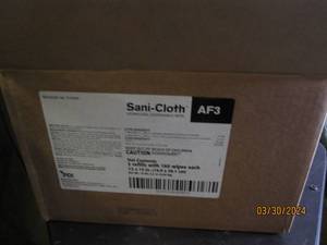 case of sani-cloth germiciadal disposable wipes 2 refills with 160 wipes each