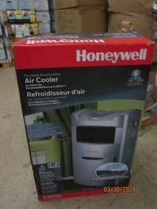 honeywell portable evaporative air cooler open box