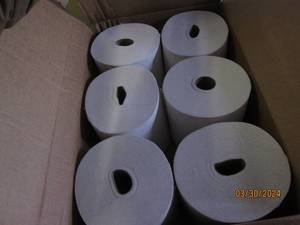 6 rolls of paper towels...