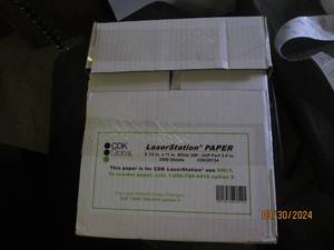 case of laser station paper 8 12 x 11 20# 2500 sheets