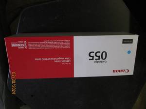 genuine canon toner 055 blue standard yeilds up to 2100 pages never been opened