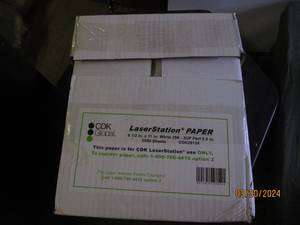 case of laser station paper 8 12 x 11 20# 2500 sheets
