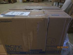 case of pacific blue standard toll embossed 2-ply toilet paper 80 rolls in case