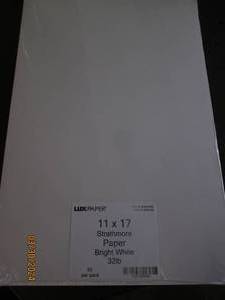 luxpaper 11x17 strathmore paper bright white 32lb 50 pcs in package