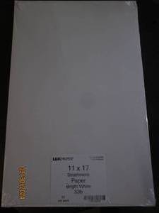 luxpaper 11x17 strathmore paper bright white 32lb 50 pcs in package