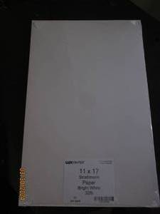 luxpaper 11x17 strathmore paper bright white 32lb 50 pcs in package